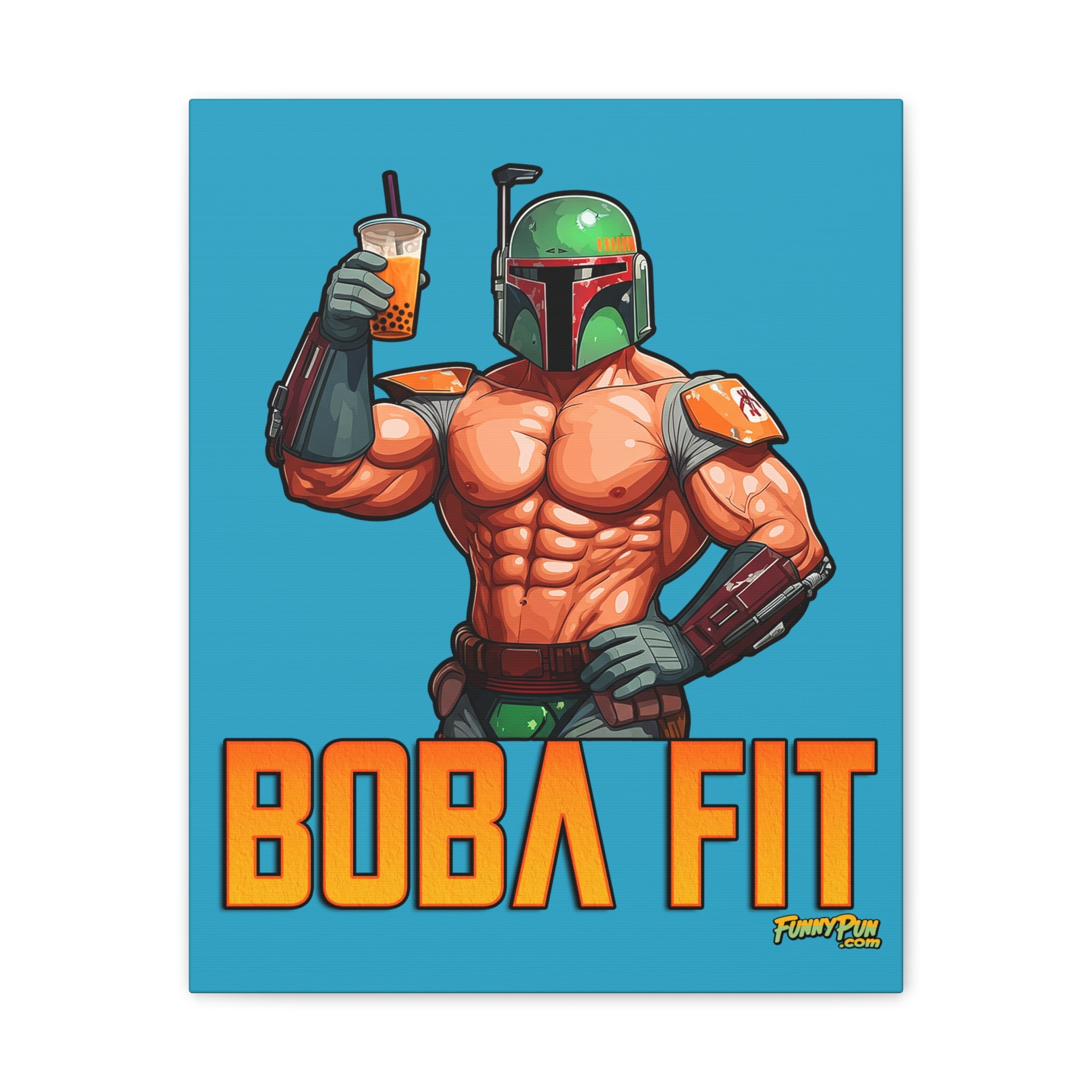 BOBA FIT - Canvas Stretched, 0.75"