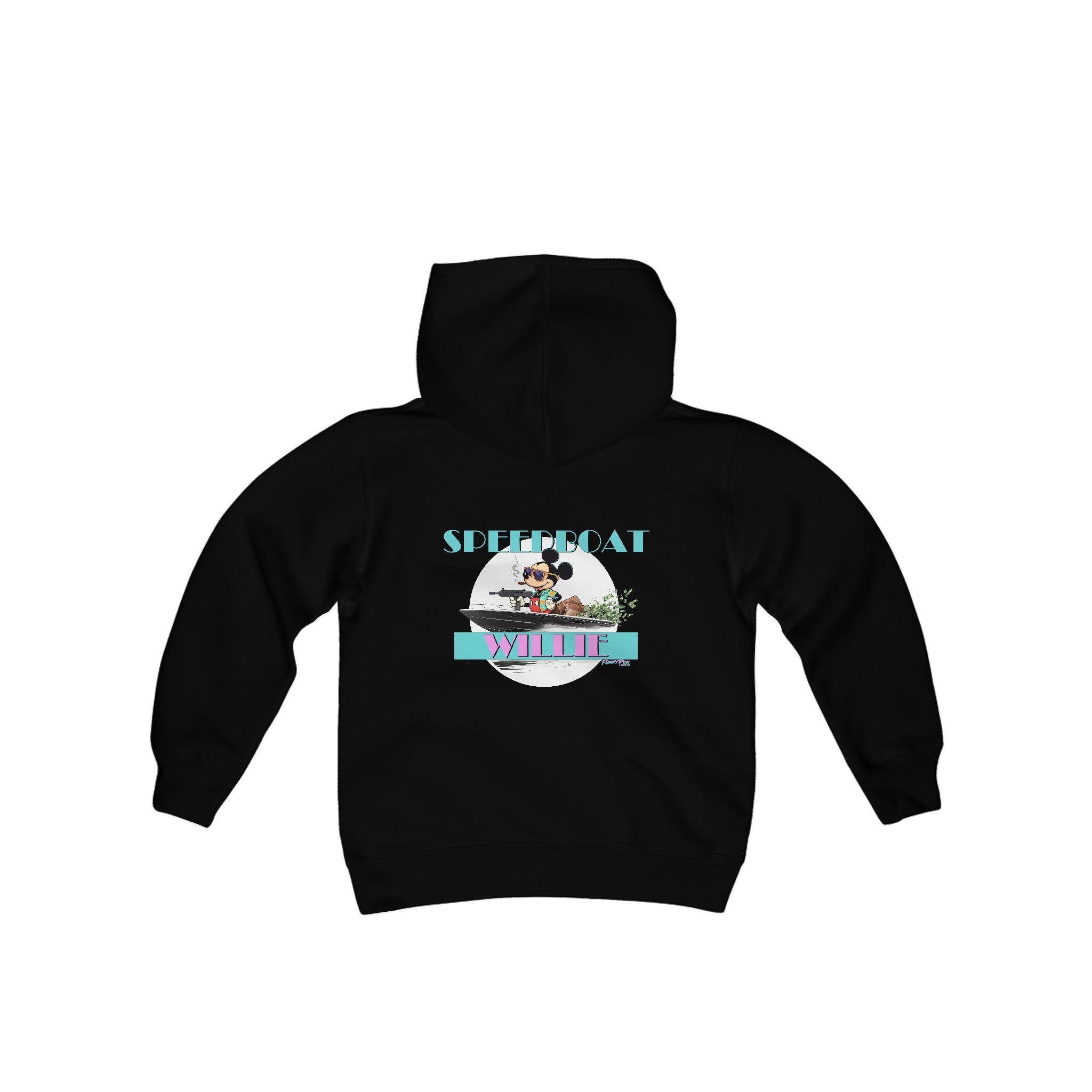 SPEEDBOAT WILLIE - Youth Heavy Blend Hooded Sweatshirt