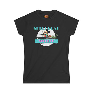 SPEEDBOAT WILLIE - Women's Softstyle Tee