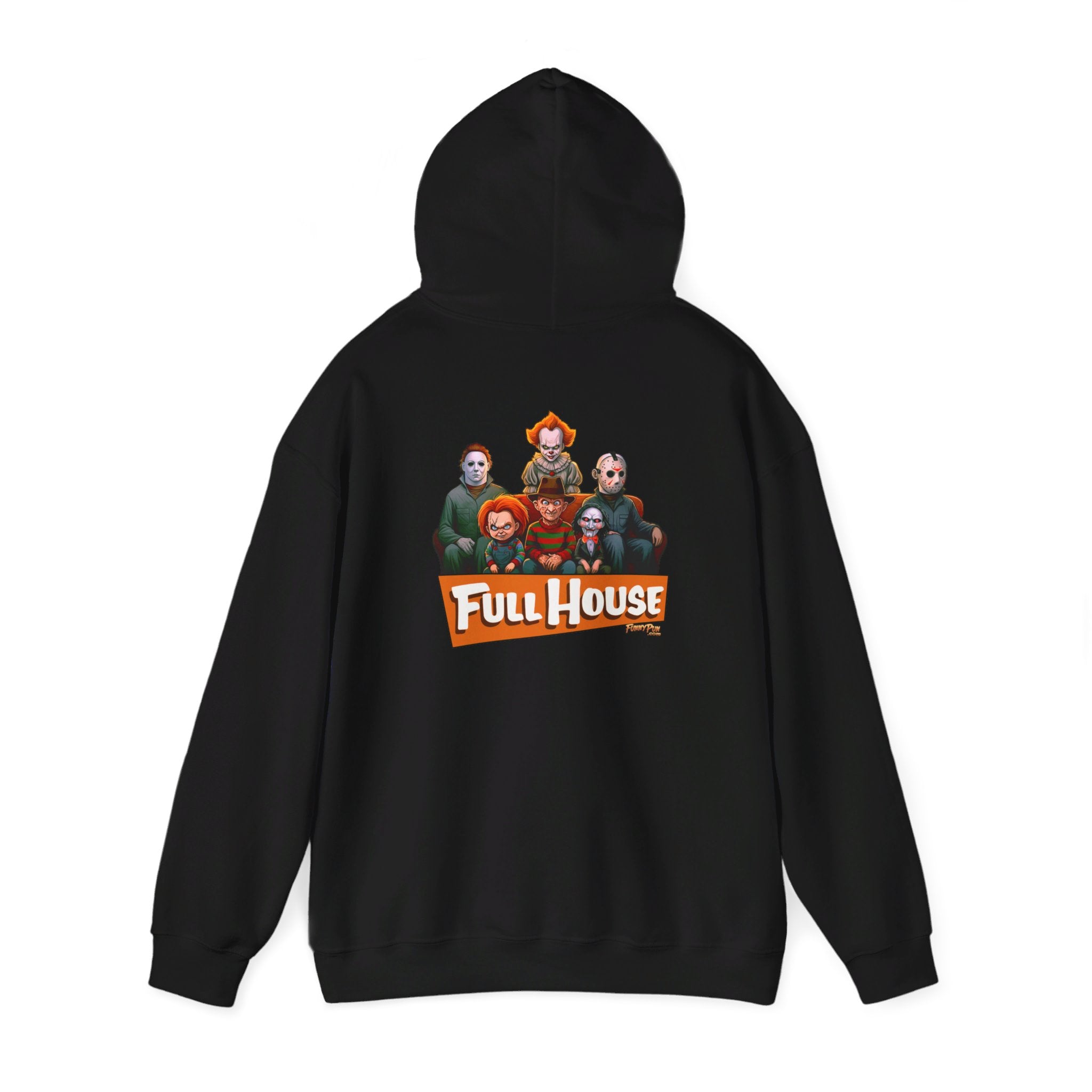 FULL HOUSE (Halloween Edition Front & Back) - Unisex Heavy Blend™ Hooded Sweatshirt