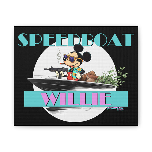 SPEEDBOAT WILLIE - Canvas Stretched, 0.75"