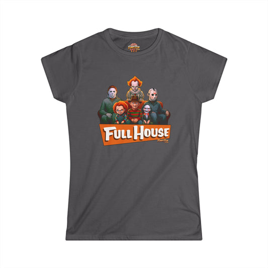 FULL HOUSE (Halloween Edition Front & Back) - Women's Softstyle Tee