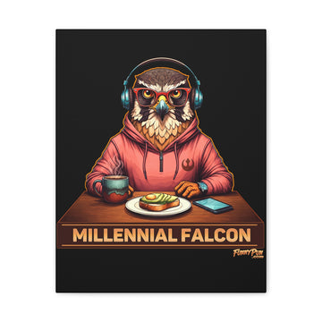 MILLENNIAL FALCON - Canvas Stretched, 0.75"