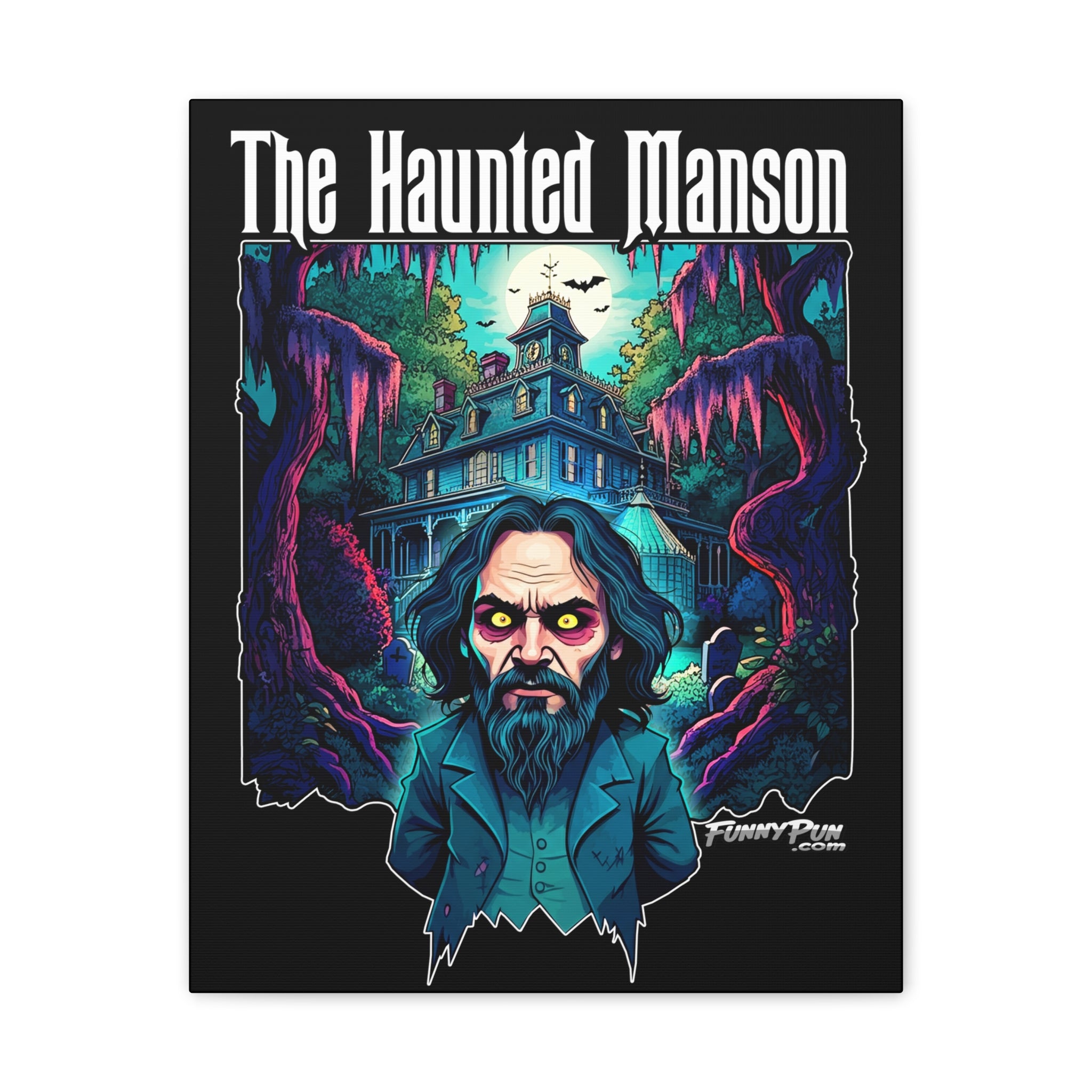 THE HAUNTED MANSON - Canvas Stretched, 0.75"