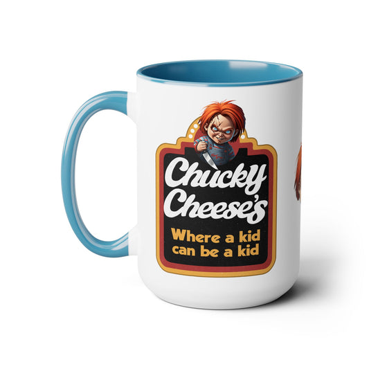 CHUCKY CHEESE'S - Two-Tone Coffee Mugs, 15oz