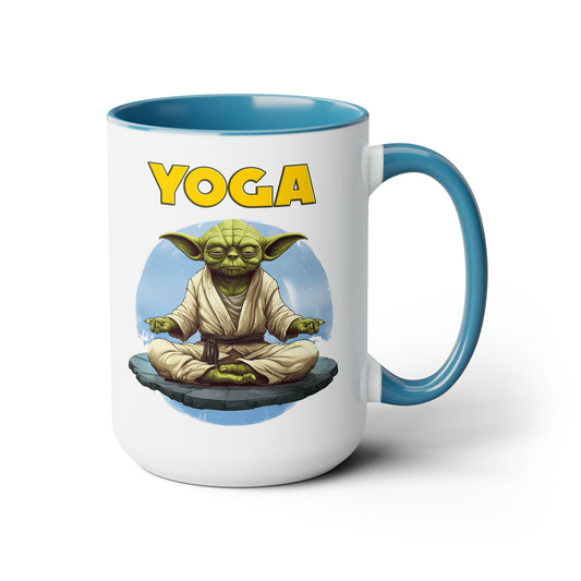 YOGA - Two-Tone Coffee Mugs, 15oz