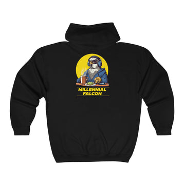 MILLENNIAL FALCON - Unisex Heavy Blend™ Full Zip Hooded Sweatshirt
