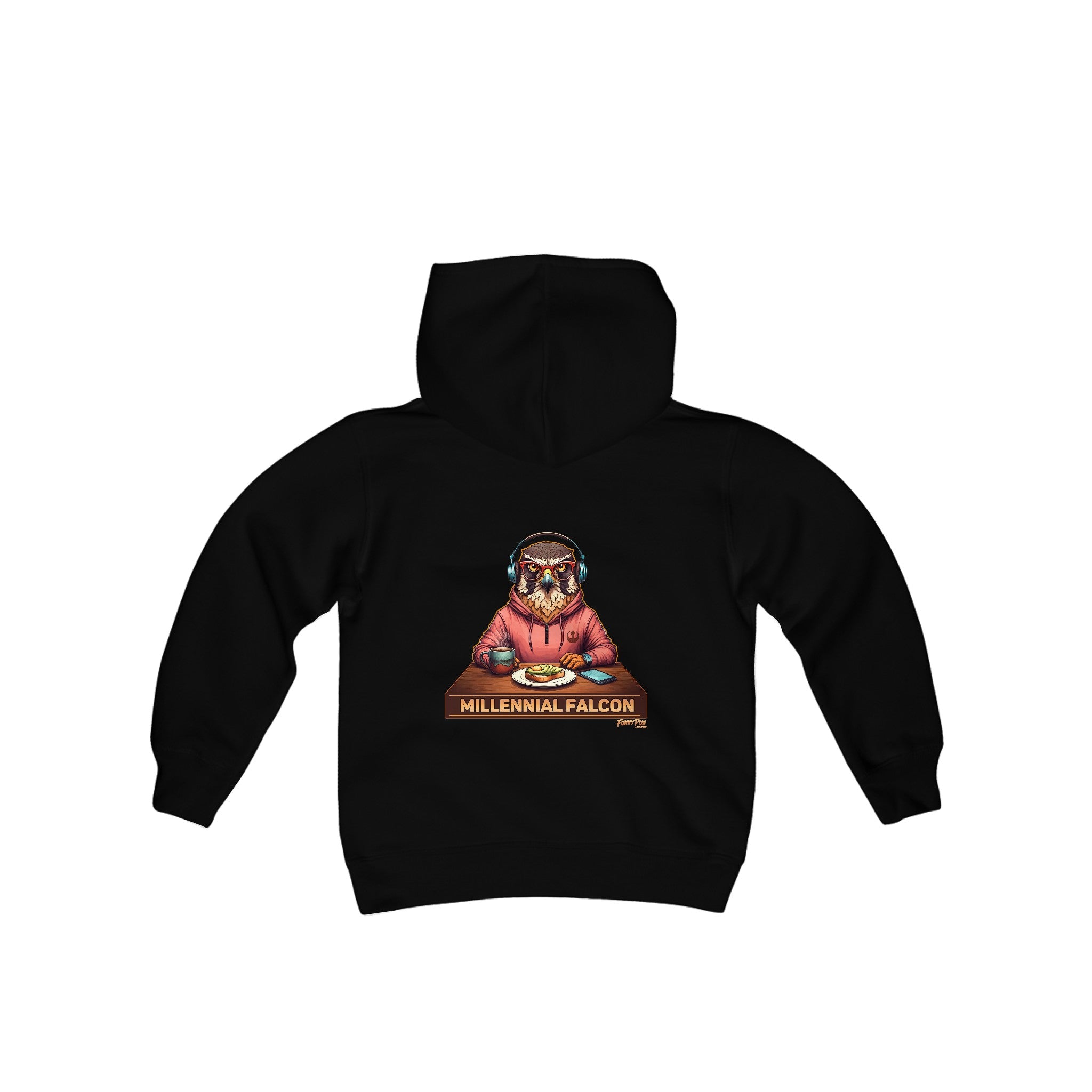 MILLENNIAL FALCON - Youth Heavy Blend Hooded Sweatshirt