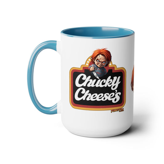 CHUCKY CHEESE'S - Two-Tone Coffee Mugs, 15oz