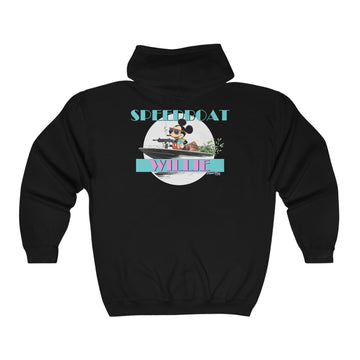 SPEEDBOAT WILLIE - Unisex Heavy Blend™ Full Zip Hooded Sweatshirt