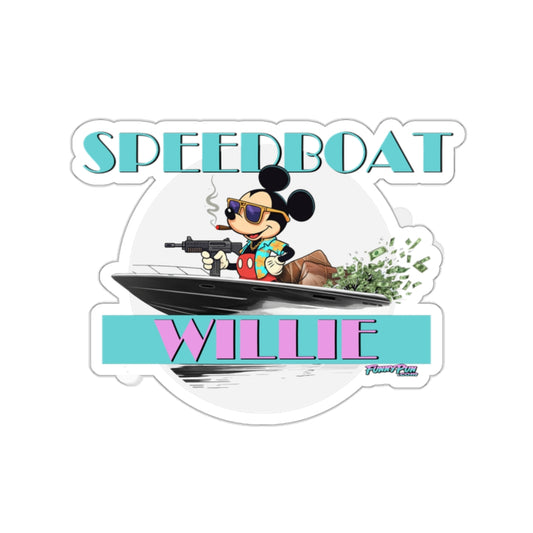 SPEEDBOAT WILLIE - Kiss-Cut Stickers