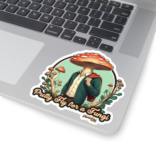 FLY FOR A FUNGI - Kiss-Cut Stickers