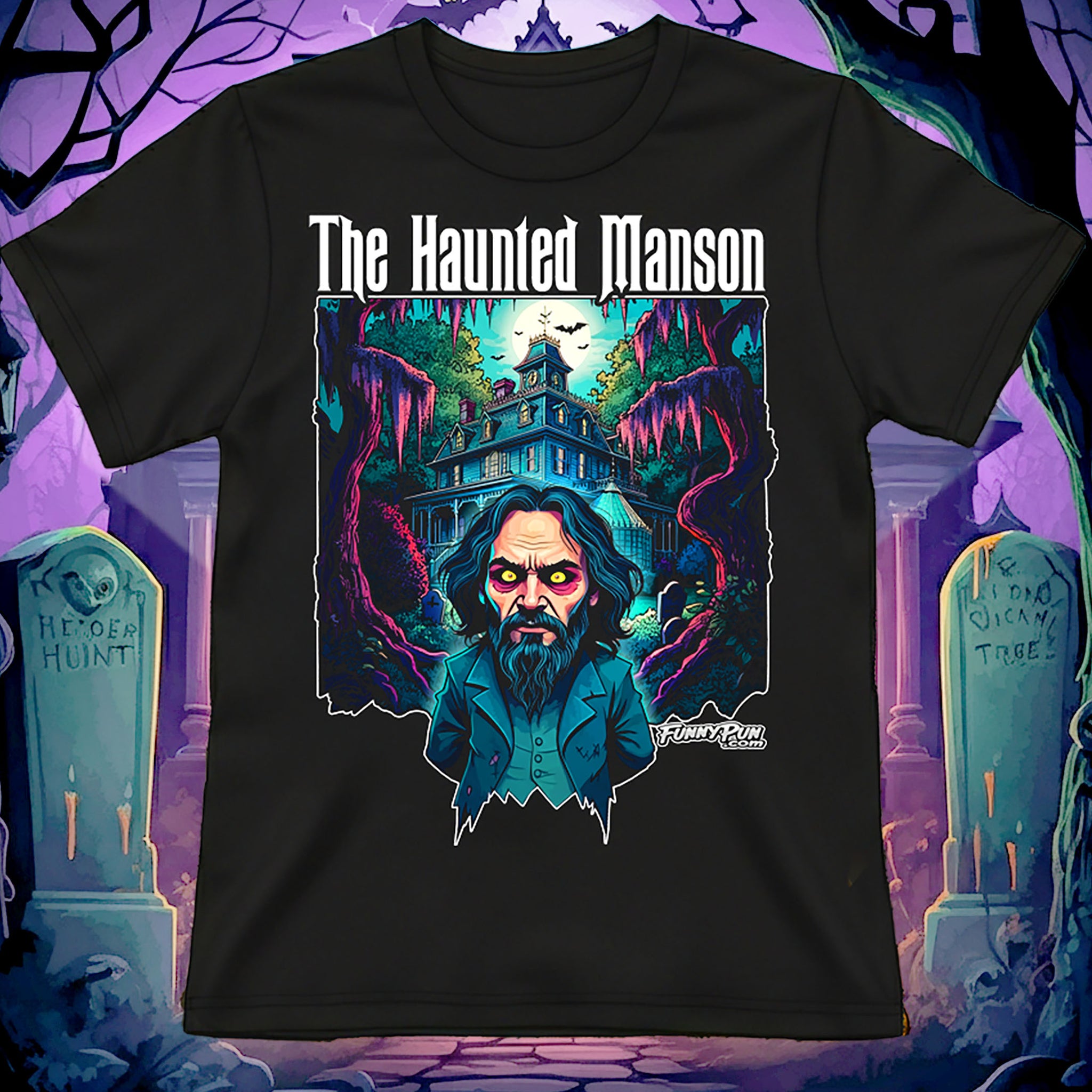 THE HAUNTED MANSON - Cotton Crew Tee