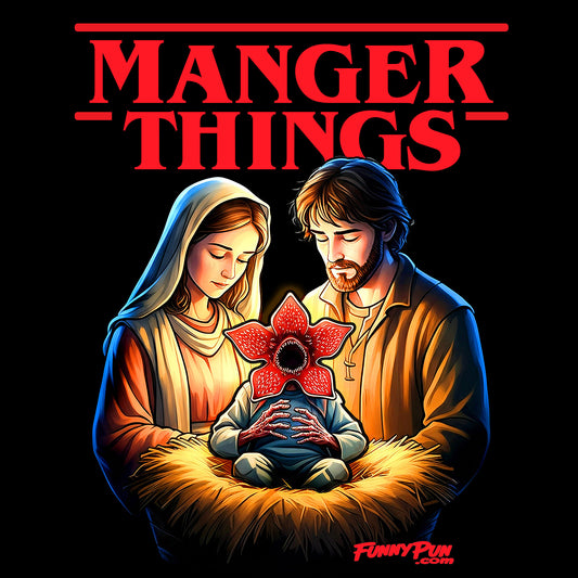 MANGER THINGS - Cotton Crew Tee