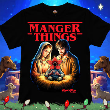 MANGER THINGS - Cotton Crew Tee