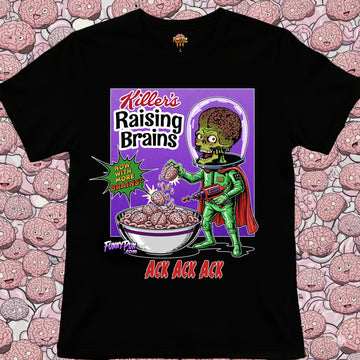 RAISING BRAINS - Cotton Crew Tee (The 2025 Halloween Collection)