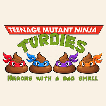 NINJA TURDIES - Cotton Crew Tee